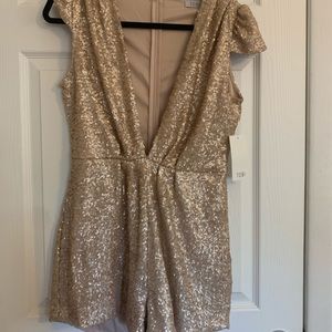 COPY - Tobi Gold sequin Romper